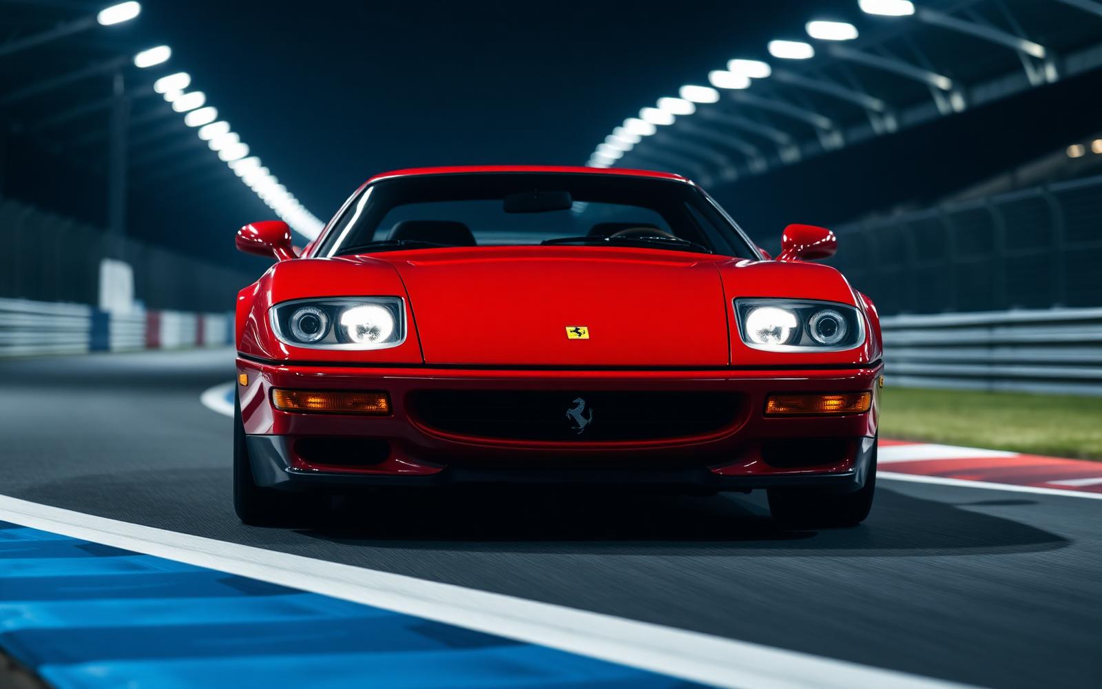 Ferrari 296 GTB on track